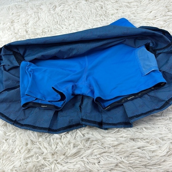 Lululemon Run: Pace Setter Skirt (tall) Cornflower / Black / Cornflower - Picture 3 of 6
